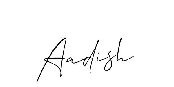 You should practise on your own different ways (Allison_Script) to write your name (Aadish) in signature. don't let someone else do it for you. Aadish signature style 2 images and pictures png