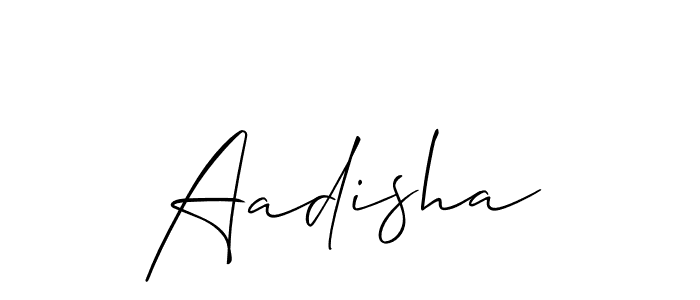 Also You can easily find your signature by using the search form. We will create Aadisha name handwritten signature images for you free of cost using Allison_Script sign style. Aadisha signature style 2 images and pictures png