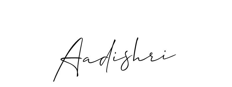 The best way (Allison_Script) to make a short signature is to pick only two or three words in your name. The name Aadishri include a total of six letters. For converting this name. Aadishri signature style 2 images and pictures png