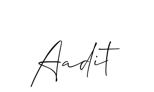 How to Draw Aadit signature style? Allison_Script is a latest design signature styles for name Aadit. Aadit signature style 2 images and pictures png