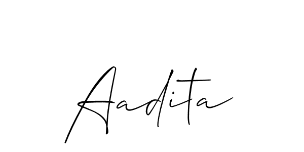 if you are searching for the best signature style for your name Aadita. so please give up your signature search. here we have designed multiple signature styles  using Allison_Script. Aadita signature style 2 images and pictures png