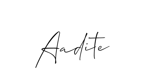 Best and Professional Signature Style for Aadite. Allison_Script Best Signature Style Collection. Aadite signature style 2 images and pictures png