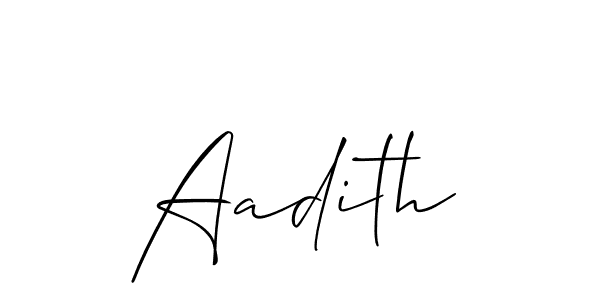 It looks lik you need a new signature style for name Aadith. Design unique handwritten (Allison_Script) signature with our free signature maker in just a few clicks. Aadith signature style 2 images and pictures png