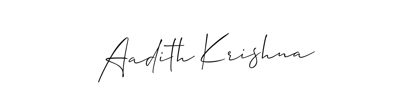 Make a beautiful signature design for name Aadith Krishna. Use this online signature maker to create a handwritten signature for free. Aadith Krishna signature style 2 images and pictures png