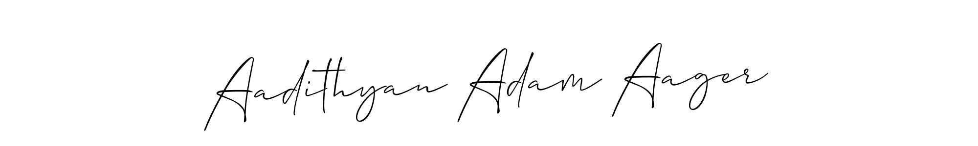 This is the best signature style for the Aadithyan Adam Aager name. Also you like these signature font (Allison_Script). Mix name signature. Aadithyan Adam Aager signature style 2 images and pictures png