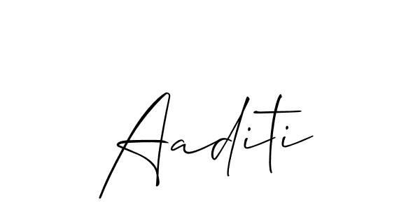 Aaditi stylish signature style. Best Handwritten Sign (Allison_Script) for my name. Handwritten Signature Collection Ideas for my name Aaditi. Aaditi signature style 2 images and pictures png