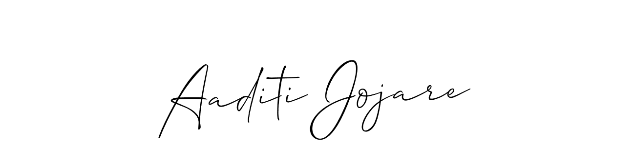 You should practise on your own different ways (Allison_Script) to write your name (Aaditi Jojare) in signature. don't let someone else do it for you. Aaditi Jojare signature style 2 images and pictures png