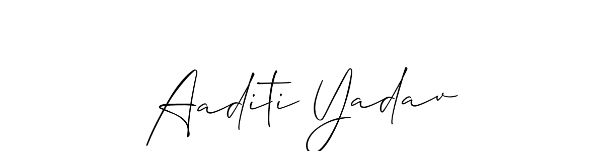 You should practise on your own different ways (Allison_Script) to write your name (Aaditi Yadav) in signature. don't let someone else do it for you. Aaditi Yadav signature style 2 images and pictures png
