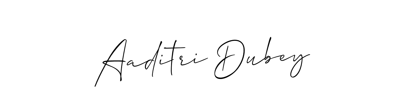 Also we have Aaditri Dubey name is the best signature style. Create professional handwritten signature collection using Allison_Script autograph style. Aaditri Dubey signature style 2 images and pictures png