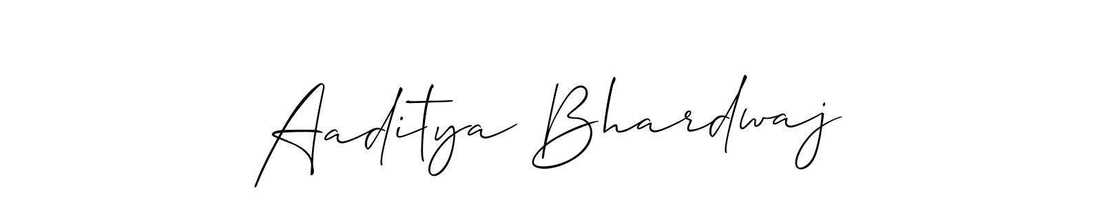 Aaditya Bhardwaj stylish signature style. Best Handwritten Sign (Allison_Script) for my name. Handwritten Signature Collection Ideas for my name Aaditya Bhardwaj. Aaditya Bhardwaj signature style 2 images and pictures png
