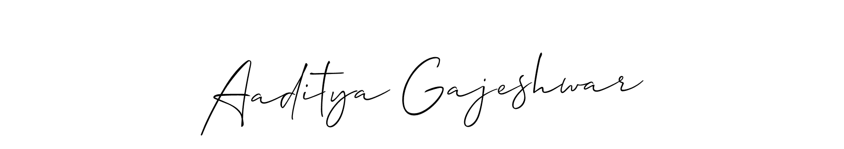 Similarly Allison_Script is the best handwritten signature design. Signature creator online .You can use it as an online autograph creator for name Aaditya Gajeshwar. Aaditya Gajeshwar signature style 2 images and pictures png