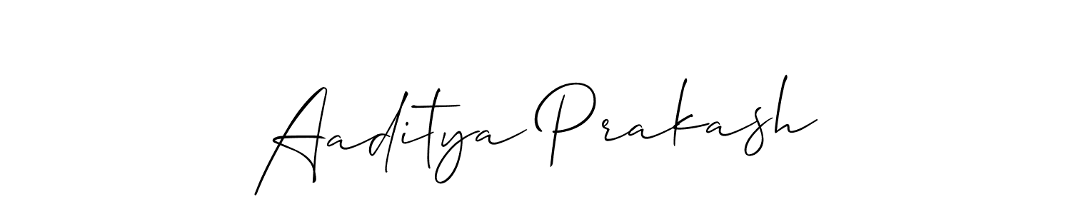 It looks lik you need a new signature style for name Aaditya Prakash. Design unique handwritten (Allison_Script) signature with our free signature maker in just a few clicks. Aaditya Prakash signature style 2 images and pictures png