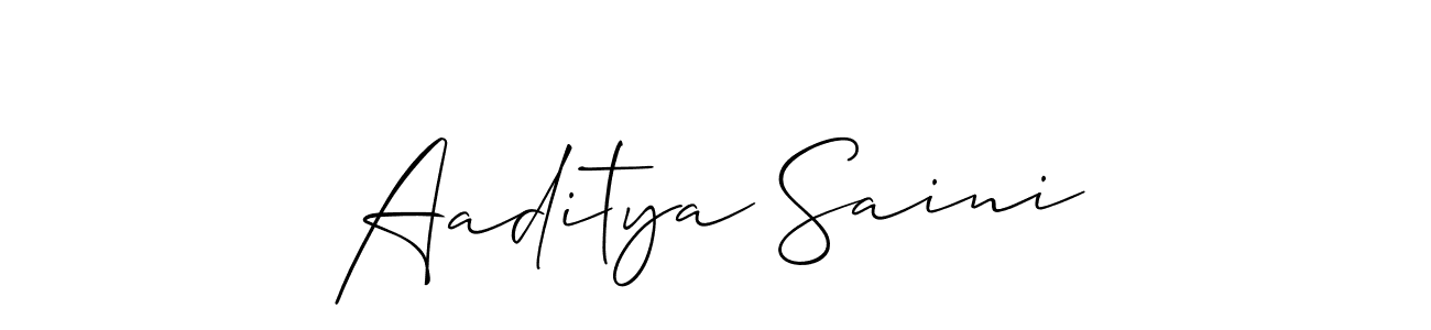 How to Draw Aaditya Saini signature style? Allison_Script is a latest design signature styles for name Aaditya Saini. Aaditya Saini signature style 2 images and pictures png