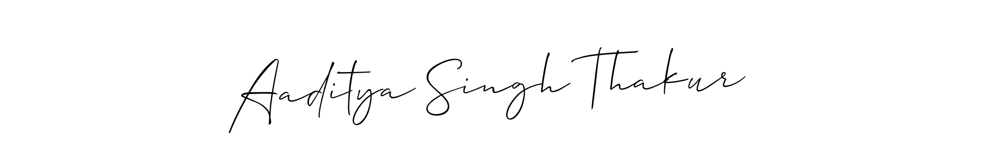 Also we have Aaditya Singh Thakur name is the best signature style. Create professional handwritten signature collection using Allison_Script autograph style. Aaditya Singh Thakur signature style 2 images and pictures png