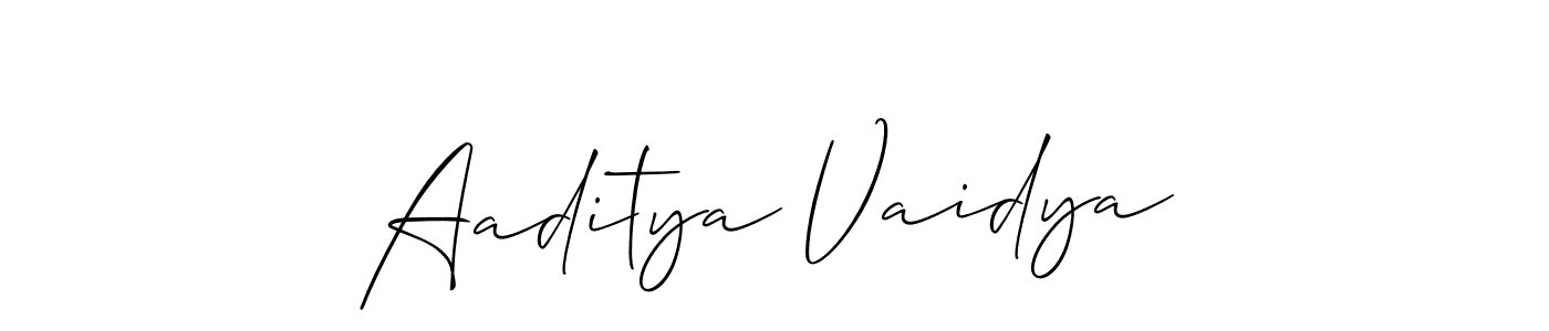 You can use this online signature creator to create a handwritten signature for the name Aaditya Vaidya. This is the best online autograph maker. Aaditya Vaidya signature style 2 images and pictures png