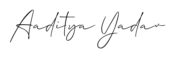Get inspired by this graceful Allison_Script signature style for name Aaditya Yadav. Smooth loops and balanced proportions for everyday use. Aaditya Yadav signature style 2 images and pictures png