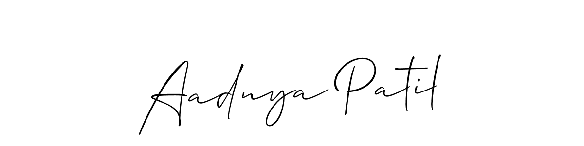 It looks lik you need a new signature style for name Aadnya Patil. Design unique handwritten (Allison_Script) signature with our free signature maker in just a few clicks. Aadnya Patil signature style 2 images and pictures png