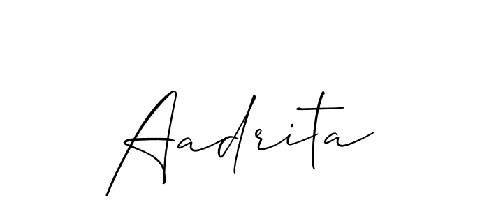 Make a beautiful signature design for name Aadrita. Use this online signature maker to create a handwritten signature for free. Aadrita signature style 2 images and pictures png