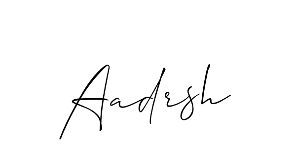 Aadrsh stylish signature style. Best Handwritten Sign (Allison_Script) for my name. Handwritten Signature Collection Ideas for my name Aadrsh. Aadrsh signature style 2 images and pictures png