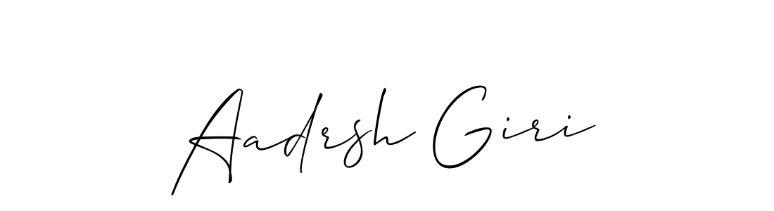 Also You can easily find your signature by using the search form. We will create Aadrsh Giri name handwritten signature images for you free of cost using Allison_Script sign style. Aadrsh Giri signature style 2 images and pictures png