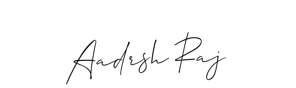 Create a beautiful signature design for name Aadrsh Raj. With this signature (Allison_Script) fonts, you can make a handwritten signature for free. Aadrsh Raj signature style 2 images and pictures png