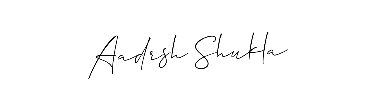 Make a short Aadrsh Shukla signature style. Manage your documents anywhere anytime using Allison_Script. Create and add eSignatures, submit forms, share and send files easily. Aadrsh Shukla signature style 2 images and pictures png