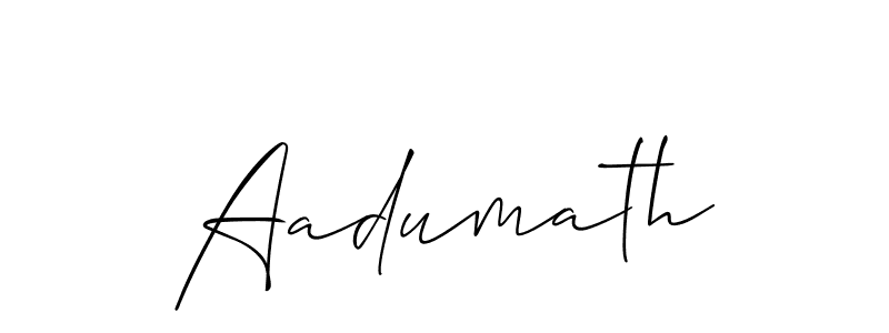 Best and Professional Signature Style for Aadumath. Allison_Script Best Signature Style Collection. Aadumath signature style 2 images and pictures png