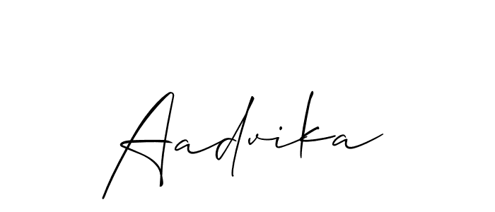 It looks lik you need a new signature style for name Aadvika. Design unique handwritten (Allison_Script) signature with our free signature maker in just a few clicks. Aadvika signature style 2 images and pictures png