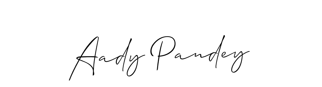 You should practise on your own different ways (Allison_Script) to write your name (Aady Pandey) in signature. don't let someone else do it for you. Aady Pandey signature style 2 images and pictures png