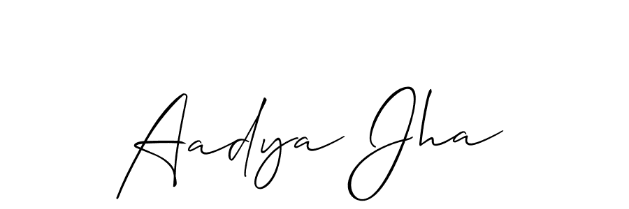 How to Draw Aadya Jha signature style? Allison_Script is a latest design signature styles for name Aadya Jha. Aadya Jha signature style 2 images and pictures png