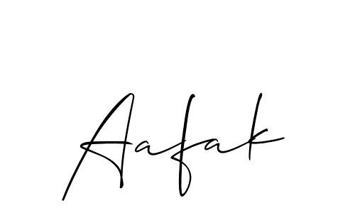 How to Draw Aafak signature style? Allison_Script is a latest design signature styles for name Aafak. Aafak signature style 2 images and pictures png