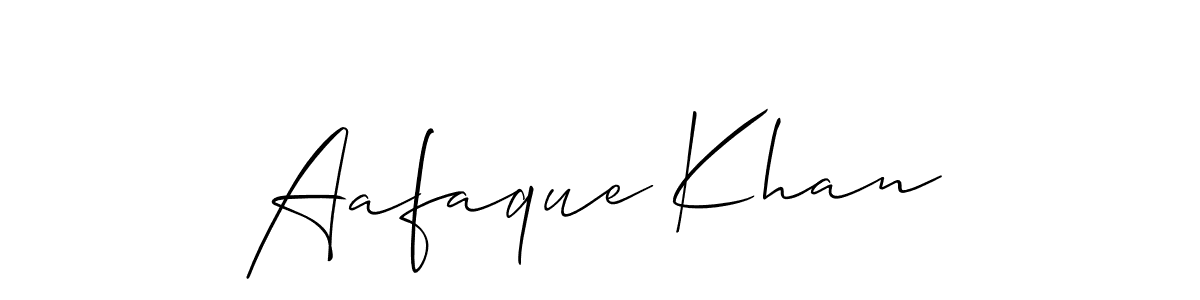 Also You can easily find your signature by using the search form. We will create Aafaque Khan name handwritten signature images for you free of cost using Allison_Script sign style. Aafaque Khan signature style 2 images and pictures png