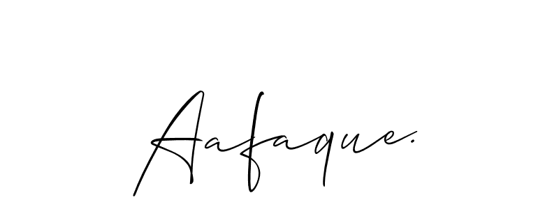 How to make Aafaque. name signature. Use Allison_Script style for creating short signs online. This is the latest handwritten sign. Aafaque. signature style 2 images and pictures png