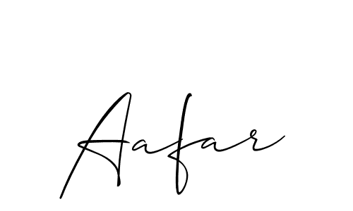 You should practise on your own different ways (Allison_Script) to write your name (Aafar) in signature. don't let someone else do it for you. Aafar signature style 2 images and pictures png