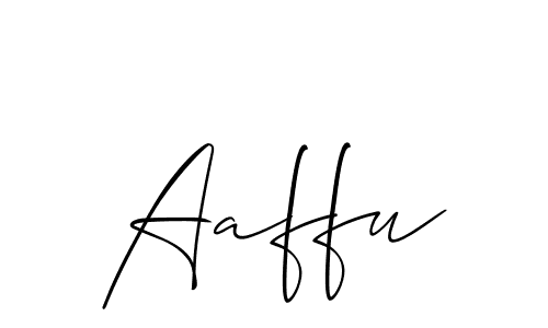 Make a beautiful signature design for name Aaffu. With this signature (Allison_Script) style, you can create a handwritten signature for free. Aaffu signature style 2 images and pictures png