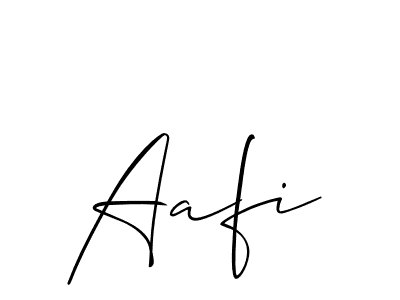 You should practise on your own different ways (Allison_Script) to write your name (Aafi) in signature. don't let someone else do it for you. Aafi signature style 2 images and pictures png