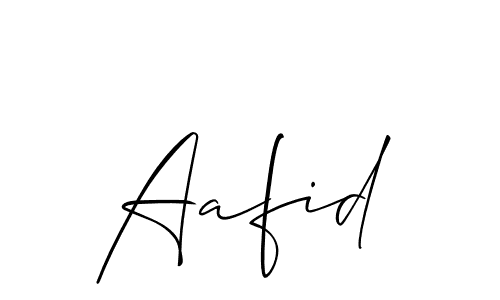 Aafid stylish signature style. Best Handwritten Sign (Allison_Script) for my name. Handwritten Signature Collection Ideas for my name Aafid. Aafid signature style 2 images and pictures png