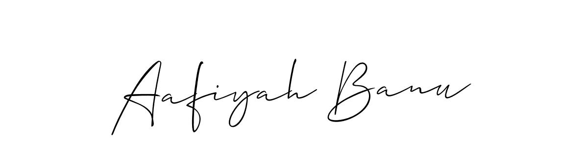 Make a beautiful signature design for name Aafiyah Banu. Use this online signature maker to create a handwritten signature for free. Aafiyah Banu signature style 2 images and pictures png