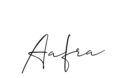 How to make Aafra signature? Allison_Script is a professional autograph style. Create handwritten signature for Aafra name. Aafra signature style 2 images and pictures png