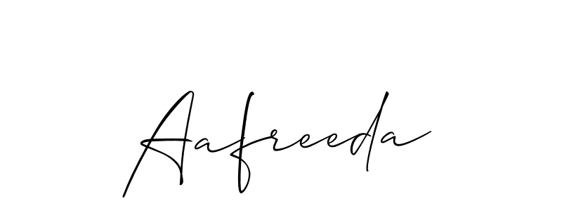 How to make Aafreeda name signature. Use Allison_Script style for creating short signs online. This is the latest handwritten sign. Aafreeda signature style 2 images and pictures png