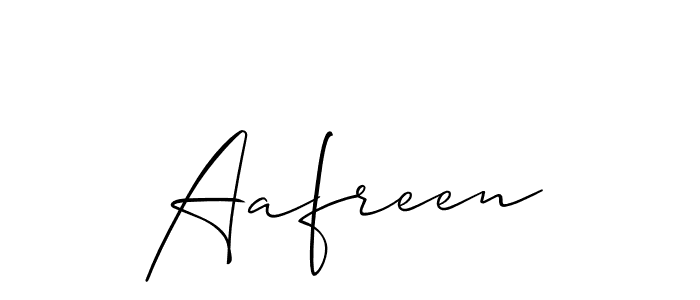 Also we have Aafreen name is the best signature style. Create professional handwritten signature collection using Allison_Script autograph style. Aafreen signature style 2 images and pictures png