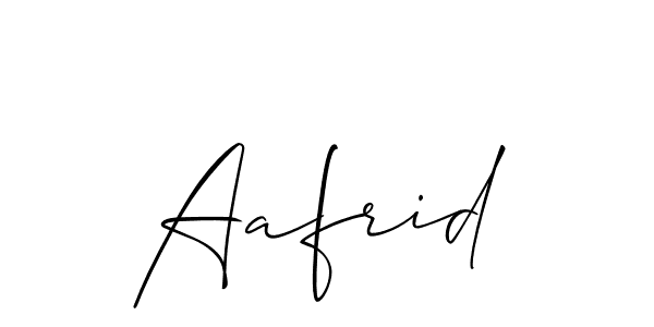 Make a beautiful signature design for name Aafrid. Use this online signature maker to create a handwritten signature for free. Aafrid signature style 2 images and pictures png