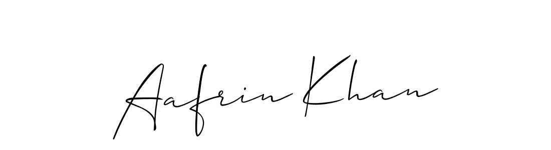 Aafrin Khan stylish signature style. Best Handwritten Sign (Allison_Script) for my name. Handwritten Signature Collection Ideas for my name Aafrin Khan. Aafrin Khan signature style 2 images and pictures png