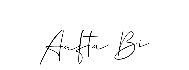 Make a beautiful signature design for name Aafta Bi. Use this online signature maker to create a handwritten signature for free. Aafta Bi signature style 2 images and pictures png