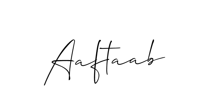 How to Draw Aaftaab signature style? Allison_Script is a latest design signature styles for name Aaftaab. Aaftaab signature style 2 images and pictures png