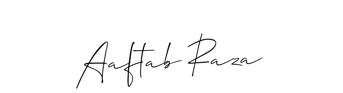 You should practise on your own different ways (Allison_Script) to write your name (Aaftab Raza) in signature. don't let someone else do it for you. Aaftab Raza signature style 2 images and pictures png