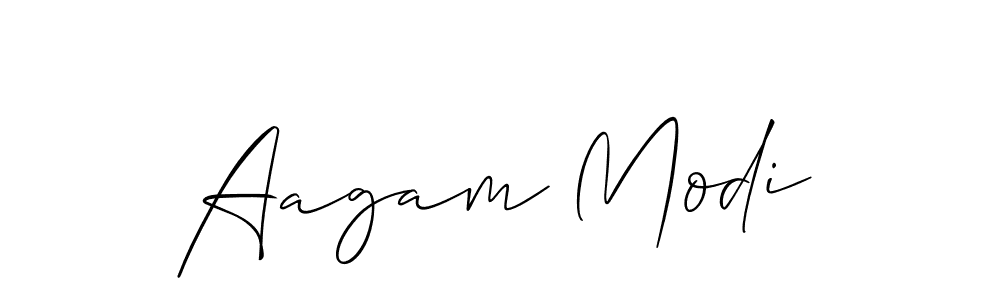 How to make Aagam Modi name signature. Use Allison_Script style for creating short signs online. This is the latest handwritten sign. Aagam Modi signature style 2 images and pictures png