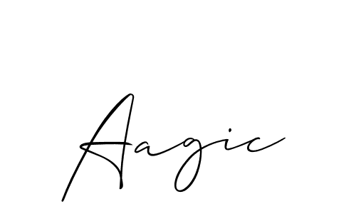 Make a beautiful signature design for name Aagic. Use this online signature maker to create a handwritten signature for free. Aagic signature style 2 images and pictures png