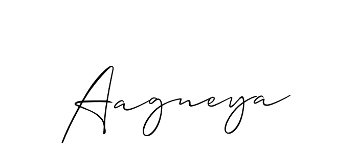 How to make Aagneya name signature. Use Allison_Script style for creating short signs online. This is the latest handwritten sign. Aagneya signature style 2 images and pictures png