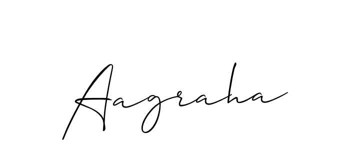 Similarly Allison_Script is the best handwritten signature design. Signature creator online .You can use it as an online autograph creator for name Aagraha. Aagraha signature style 2 images and pictures png